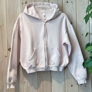 Skims Cotton Fleece Full Zip Hoodie